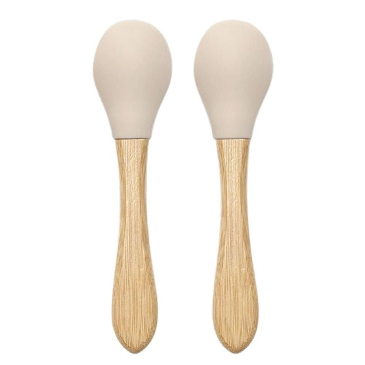 Lepels Lorelli Siliconen/Bamboe 2 stuks Beige