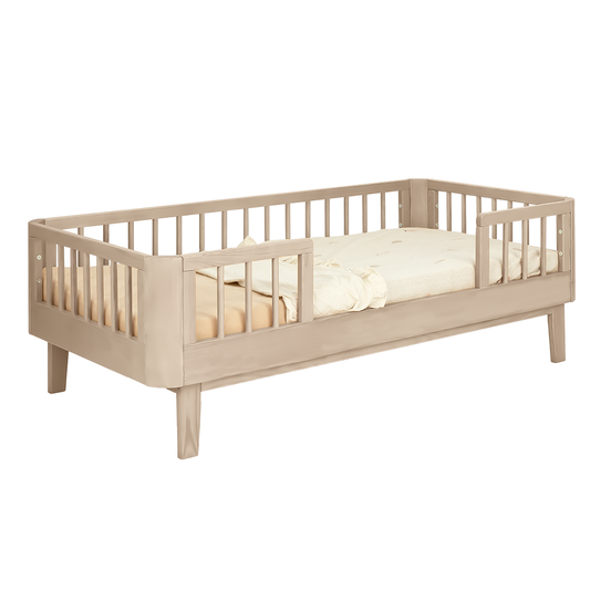 Peuterbed Novi Cleo (Ronde Hoek) 70x140 Sand
