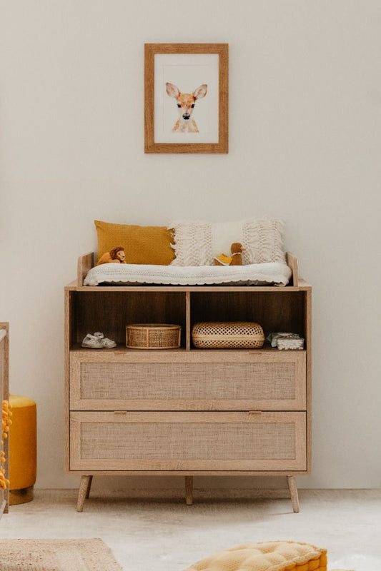 Commode Finori Bali Eiken/Riet Decor incl. Opzet