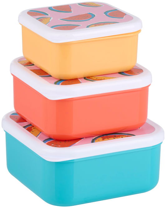 Lunch Box Set Edco Fruit Print 3st