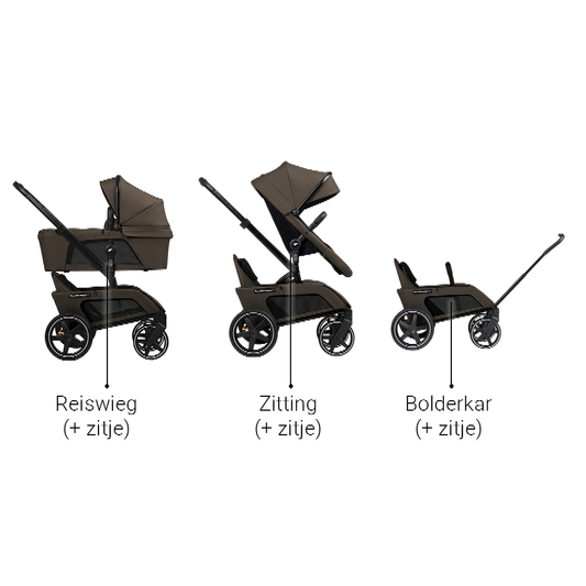 Kinderwagen The Jiffle Wagon 2+ Plus Oak