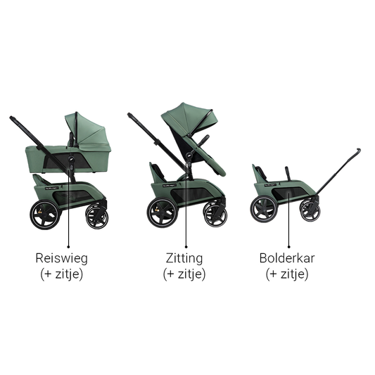 Kinderwagen The Jiffle Wagon 2+ Plus Pine