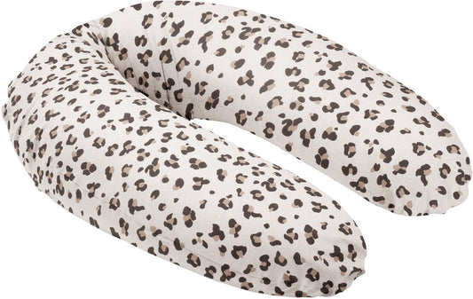 Voedingskussen / Zwangerschapskussen Doomoo Buddy 180 cm Leopard Cream