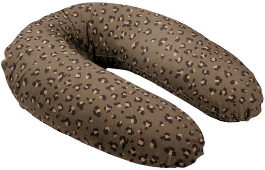 Voedingskussen / Zwangerschapskussen Doomoo Buddy 180 cm Leopard Bronze