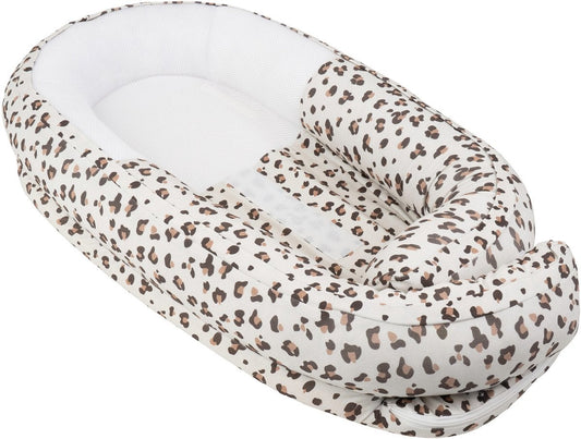Babynestje Doomoo Cocoon  0+ maanden Leopard Cream