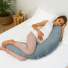 Voedingskussen / Zwangerschapskussen Doomoo Comfy Big Tetra Blue