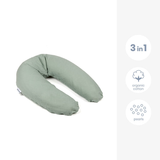 Voedingskussen / Zwangerschapskussen Doomoo Comfy Big Tetra Green