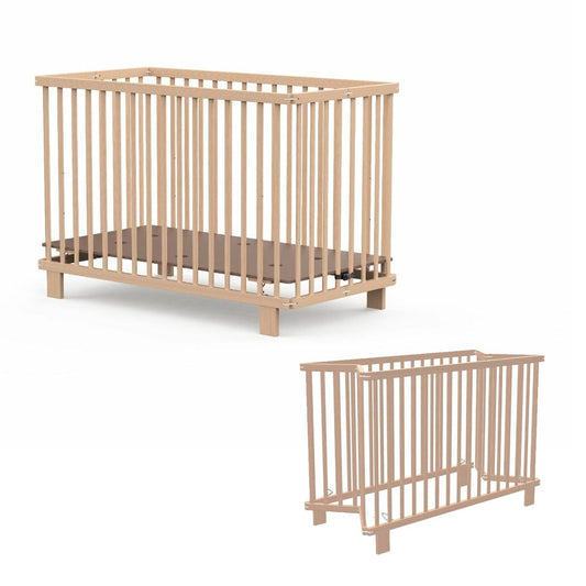 Ledikant Baaloo Sam Inklapbaar 60x102 Naturel