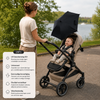 Parasol Titanium Baby UV 50+ Zwart Universeel