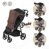 Zonnescherm Buggy & Kinderwagen Titanium Baby Shadie Bruin