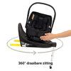 Autostoel Novi Joy Pro Glide 360° I-Size All Black & Base