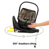 Autostoel Novi Joy Pro Glide 360° I-Size Dark Taupe & Base