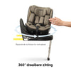 Autostoel Novi Joey Pro 360° Dark Taupe