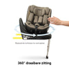 Autostoel Novi Joey Pro 360° Dark Taupe
