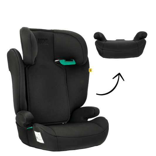 Autostoel Novi James Go V2 i-Size Gordel Black 100-150cm