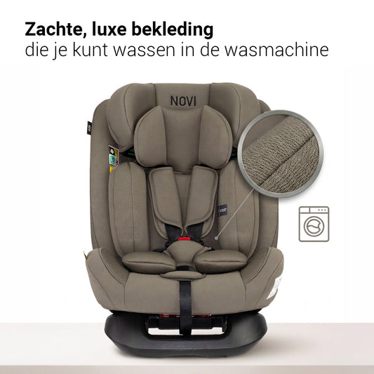 Autostoel Novi Lucas Premium I-Size Dark Taupe