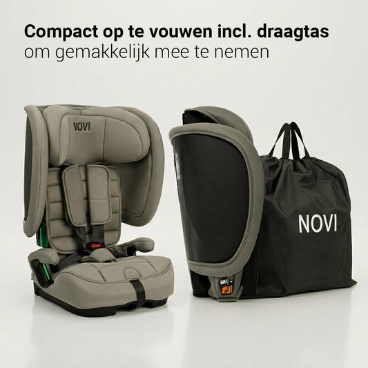 Autostoel Novi Morris I-Size Dark Taupe Incl. Draagtas