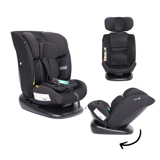 Autostoel Novi Tobias Go 360 Gordel All Black