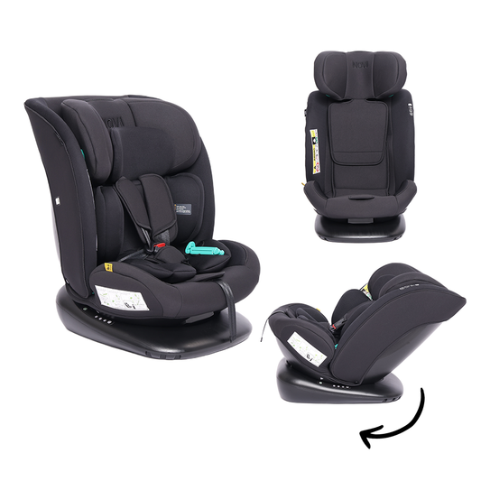 Autostoel Novi Lucas Premium 360 Gordel All Black