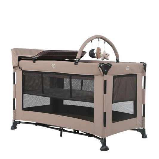 Campingbed Titanium Baby Solid Emma Lush Taupe