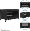 Campingbed Titanium Baby Smart Jordan Black incl. bodemverhoger