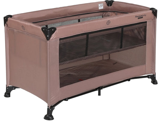 Campingbed Titanium Baby Smart Jordan Taupe incl. bodemverhoger
