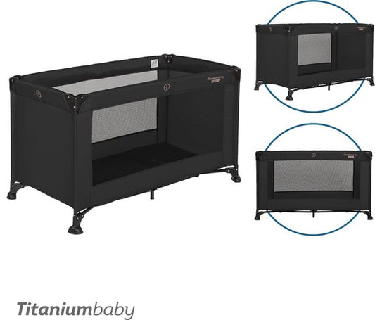 Campingbed Titanium Baby Smart Jordan Zwart