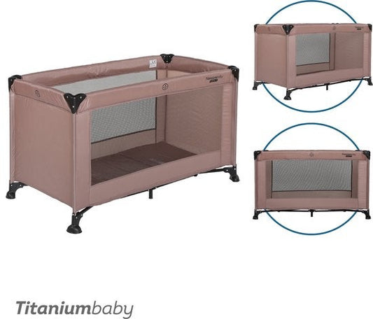 Campingbed Titanium Baby Smart Jordan Taupe Basis