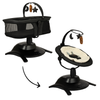 Babyswing en Wieg Novi 2-in-1 Stardust Black Melange/Black