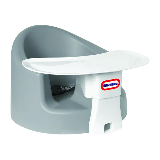 Vloerzitje Little Tikes My First Seat Grey met Eetblad