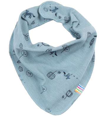 Joha Babyslabbetje - Wol/Katoen - Blauw - Joha - OneSize - Kwijlsjaaltjes
