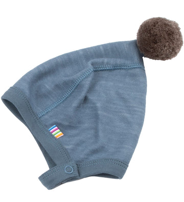 Joha Babymuts - Wol/Bamboe - Blauw - Joha - 37 cm - Babymutsen