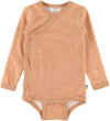Joha Wikkelromper l/s - Wol/Bamboe - De perzik - Joha - 80 - Rompers Lange Mouw