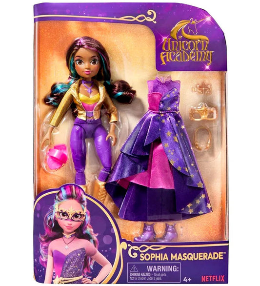 Unicorn Academy Pop - 24 cm - Sophia Maskerade - Unicorn Academy - OneSize - Poppen