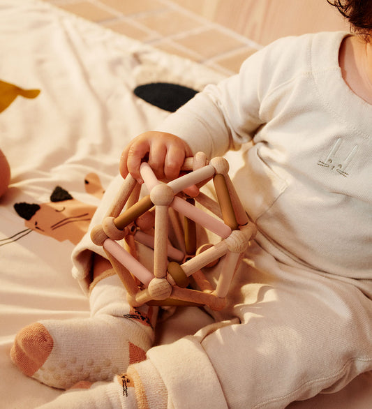 Liewood Motoriekbal - Annemette - Mustard Multi Mix - Liewood - OneSize - Grijpspeelgoed