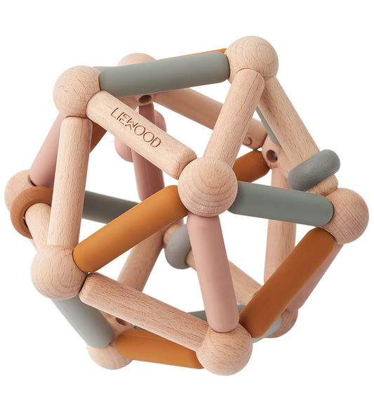 Liewood Motoriekbal - Annemette - Mustard Multi Mix - Liewood - OneSize - Grijpspeelgoed