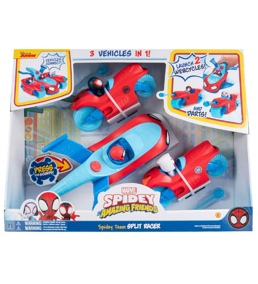 Spidey Voertuigen - 3-in-1 - Split-racer - Spidey - OneSize - Auto´s