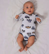 Name It Romper l/s - Wol - Noos - NbmWang - Grey Dawn m. Auto's - Name It - 50 - Rompers Lange Mouw