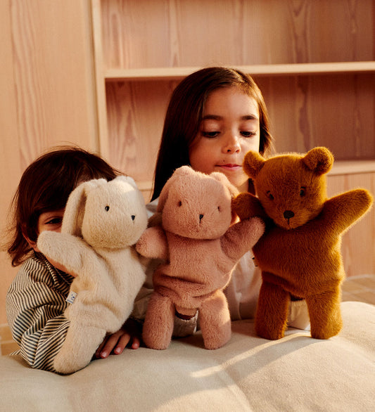 Liewood Handpop - Honor Rabbit - 28 cm - Mist - Liewood - OneSize - Poppen
