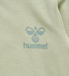 Hummel Romper l/s - hmlMino - Abbey Stone - Hummel - 1 jaar (80) - Rompers Lange Mouw
