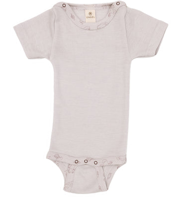 Engel Romper s/s - Wol/Zijde - Magnolia - Engel - 98/104 - Rompers Korte Mouw