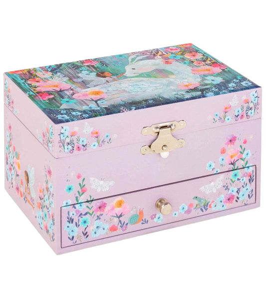 Petit Monkey Muziekdoos Fairy Draak - Blue Bird Van geluk - Petit Monkey - OneSize - Muziekdozen