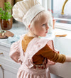 Sebra Schort m. Koksmuts - Dusty Pink/Wit - Sebra - OneSize - Schorten
