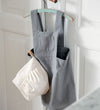 Sebra Schort m. Koksmuts - Elephant Grey/Classic+ White - Sebra - OneSize - Schorten
