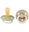 BIBS Colour Gloeiende spenen - Maat 2 - 2-pack - Rond - Sage Glo - BIBS - OneSize - Fopspenen