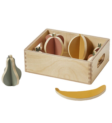 Flexa Play Speelgoedeten - Fruit - Veelkleurige/natuurhout - Flexa - OneSize - Speelgoedeten