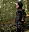 Mikk-Line Wagenspak - Wol - Dark Brown Melange - Mikk-Line - 1 jaar (80) - Wagenspakken