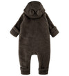Mikk-Line Wagenspak m. Muts - Wol - Dark Brown Melange - Mikk-Line - 62 - Wagenspakken