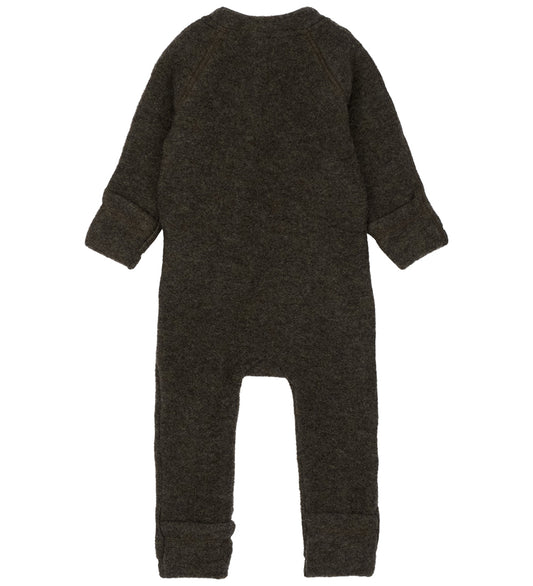 Mikk-Line Wagenspak - Wol - Noos - Dark Brown Melange - Mikk-Line - 62 - Wagenspakken