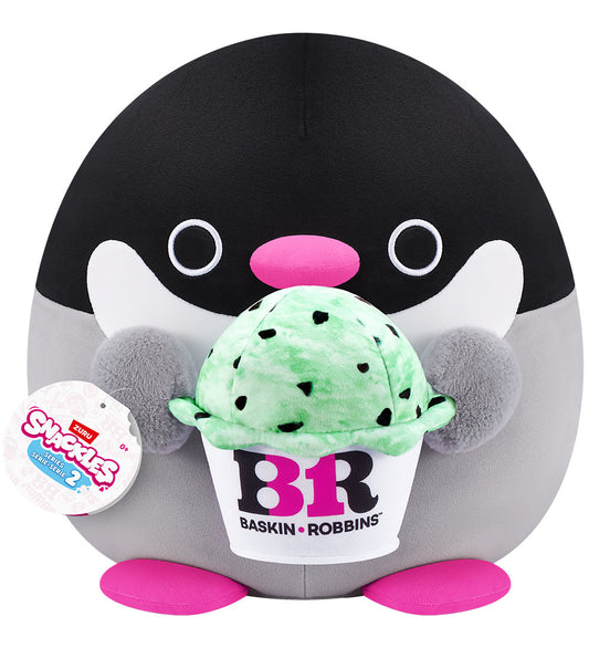 Snackles Knuffel - 35 cm - De pinguïn Penelope m. Baskin Robbins - SNACKLES - OneSize - Knuffels